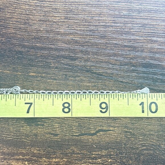 VTG Sterling Silver 925 Turquoise Three Stone Chain Necklace Size 14" Adjustable - Picture 11 of 13